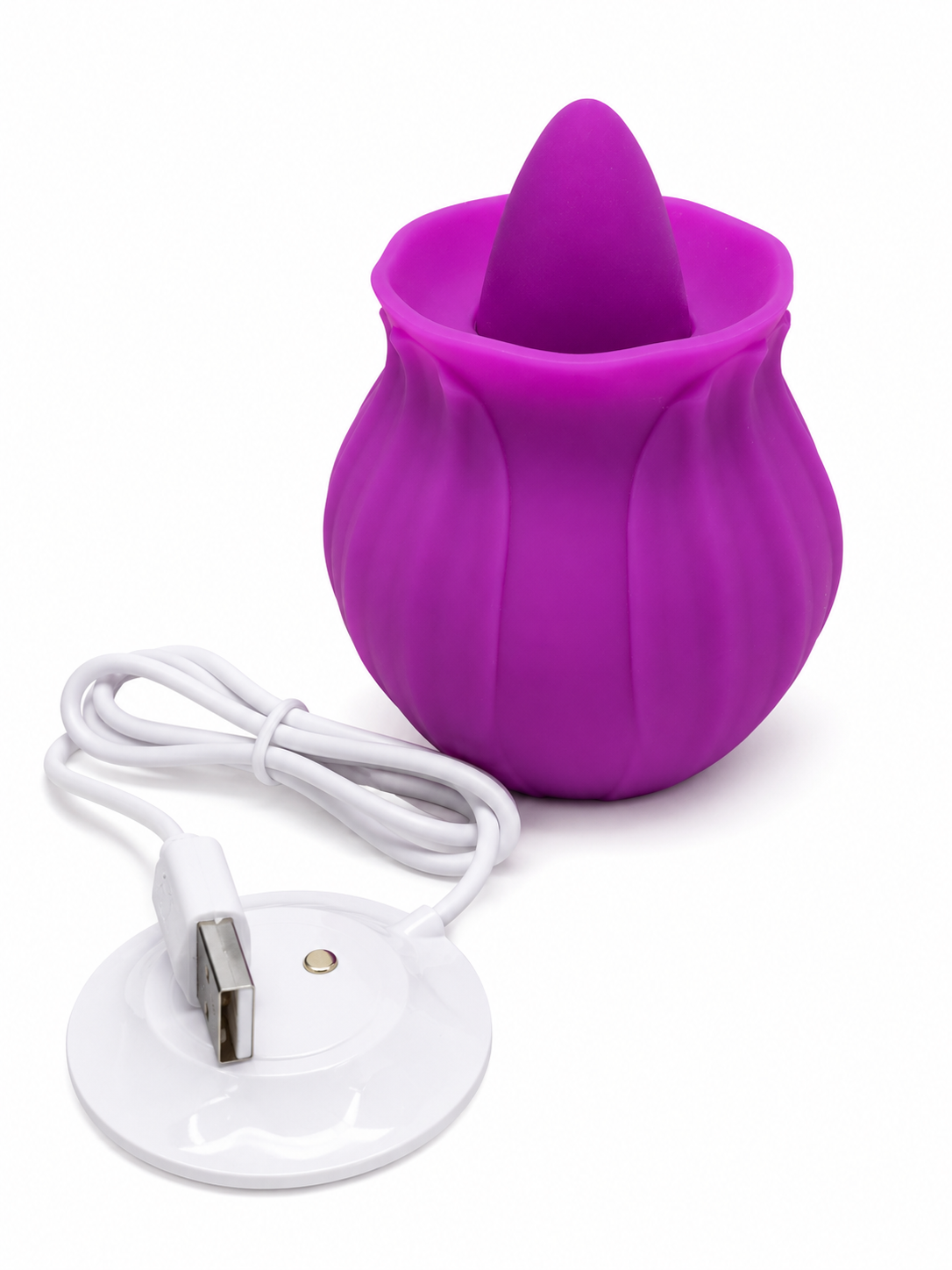 Rose Bloom Mini Massager-Rechargeable Silicone Personal Massager, Waterproof & Ultra Quiet USB Charging